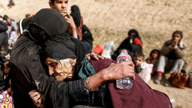 Los últimos desplazados de Mosul, testigos del infierno