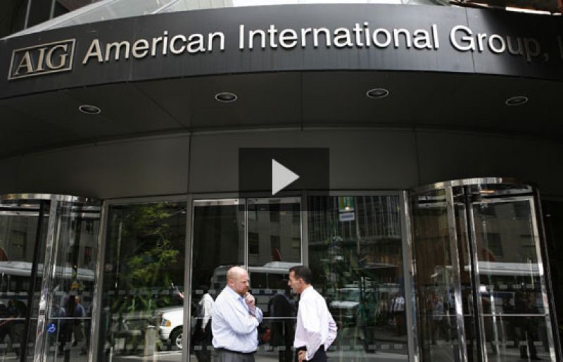 El rescate de AIG por parte de la FED no libra a Wall Street del descalabro al cierre