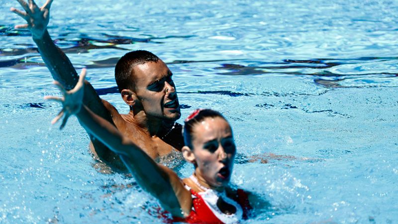 Ferreras y Ribes cumplen con un quinto puesto en la final del dúo mixto técnico