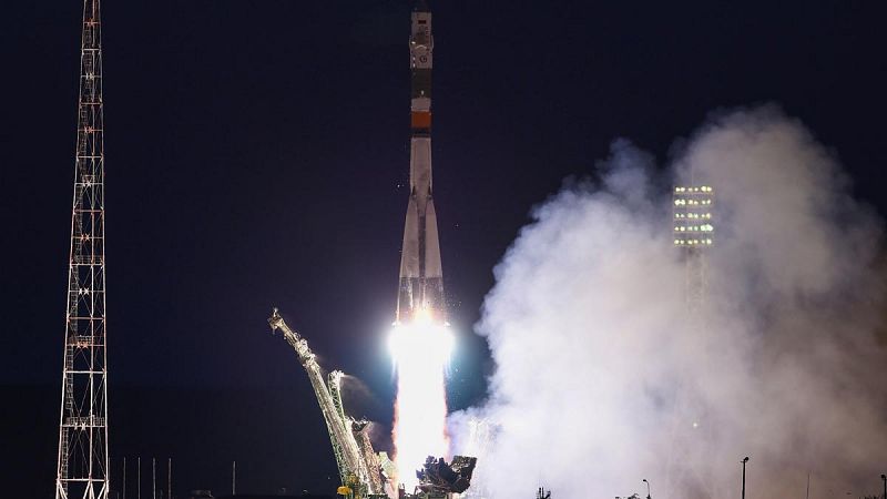 Llega a la Estación Espacial Internacional la nave tripulada rusa Soyuz MS-05