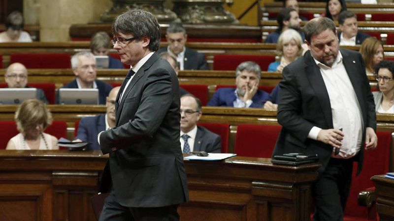 El Constitucional prohíbe al Parlament la tramitación exprés del referéndum y avisa de responsabilidades penales