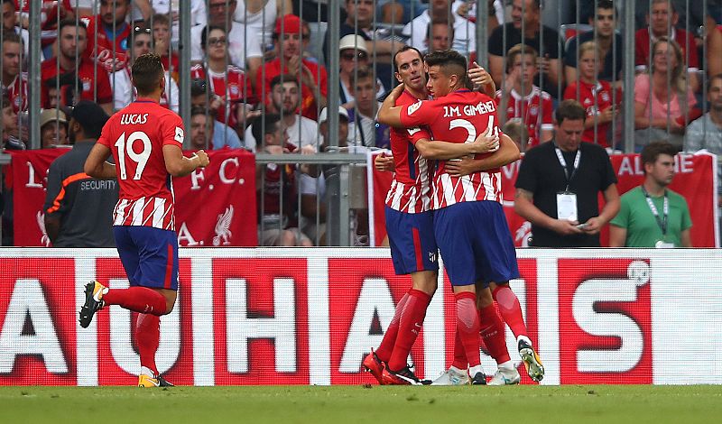 El Atlético despierta a tiempo y se mete en la final de la Audi Cup