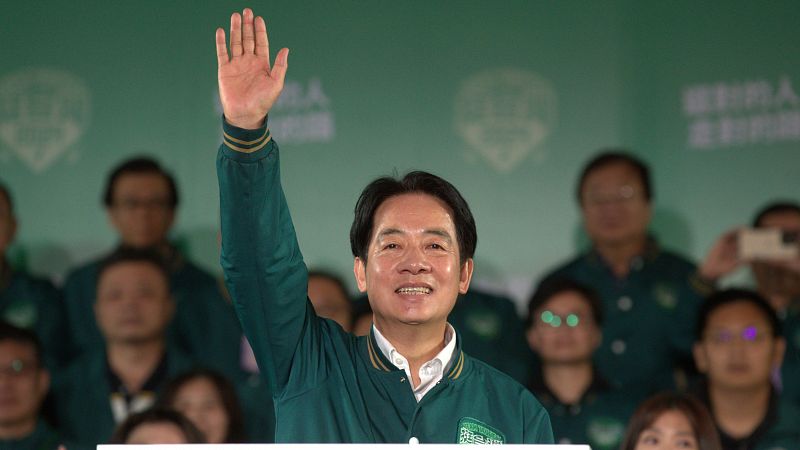 El oficialista William Lai se impone en las elecciones de Taiwán con un 40,3% de los votos