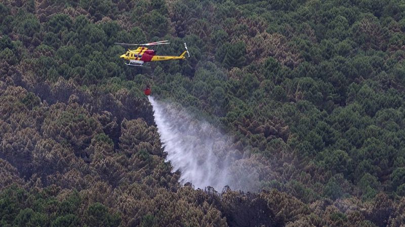 Estabilizado el incendio forestal de Yeste, en Albacete, tras seis das