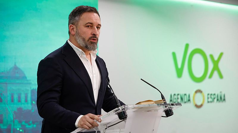 La Fiscalía del Supremo acuerda investigar a Abascal por hablar de "colgar de los pies" a Sánchez