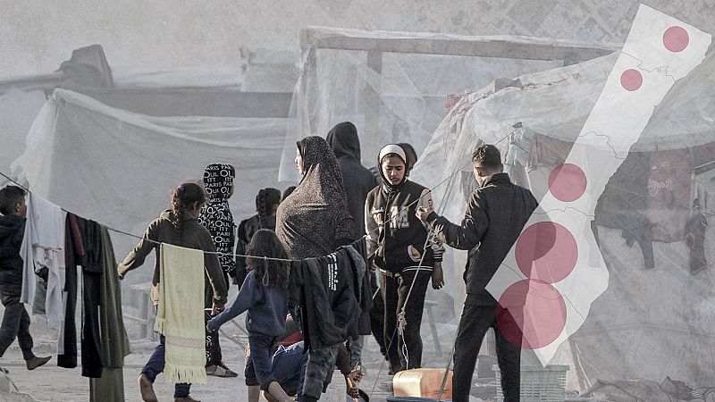 Un millón de refugiados en apenas 60 kilómetros cuadrados: datos y mapas de la situación en Gaza