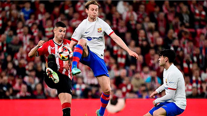 La 1 lidera el miércoles (15,6%) con Athletic-Barcelona como lo más visto: casi 4,2 millones (28,8%)