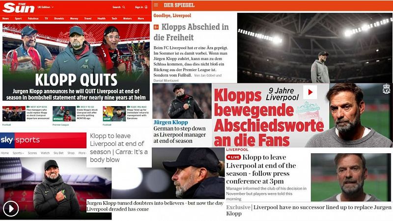 Klopp dejará el Liverpool: la noticia que sacude la Premier y a la prensa deportiva europea