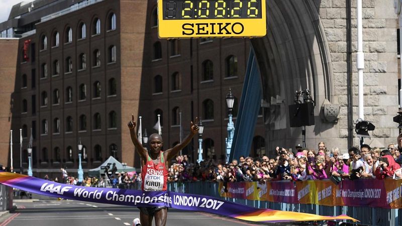 Kirui da a Kenia el quinto título mundial de maratón