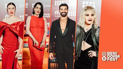 Benidorm Fest 2024: Los 'looks' más impresionantes de la Alfombra Naranja