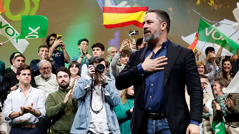 Santiago Abascal, reelegido presidente de Vox hasta 2028: "No vamos a tirar la toalla, pese a quien pese"