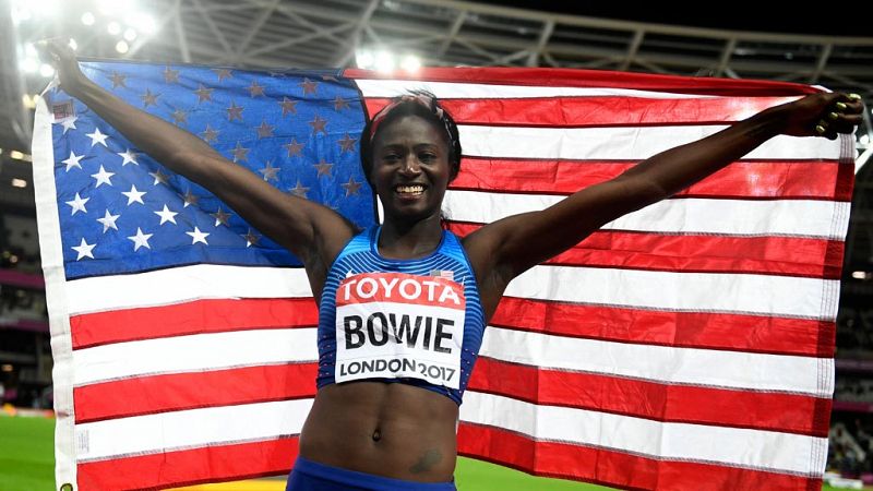 Tori Bowie prolonga la venganza de Estados Unidos sobre Jamaica en los 100m