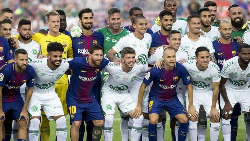 El Barcelona golea al Chapecoense en el homenaje del Gamper