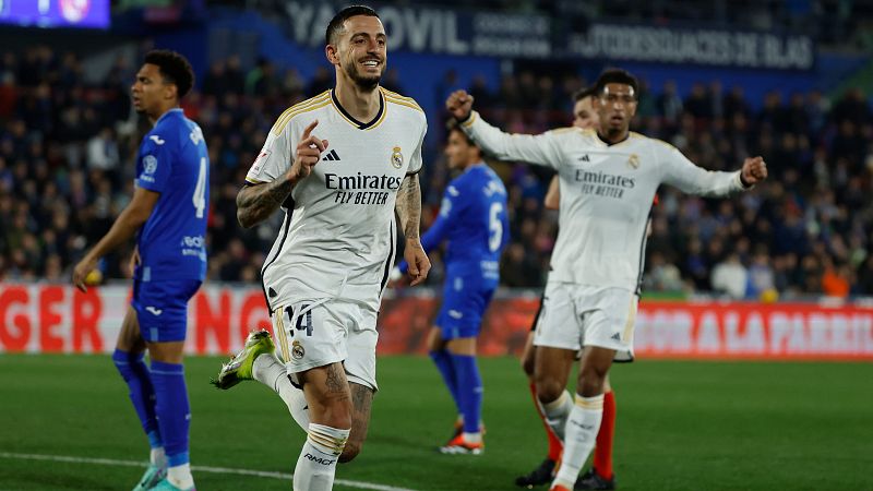 Getafe 0-2 Real Madrid: un doblete de Joselu permite al Madrid recuperar el liderato en solitario