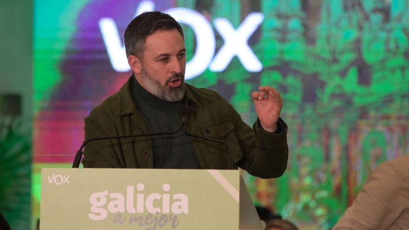 Abascal llama a los gallegos a no dejarse llevar por el "chantaje del voto útil y temeroso": "Solo Vox les defiende"