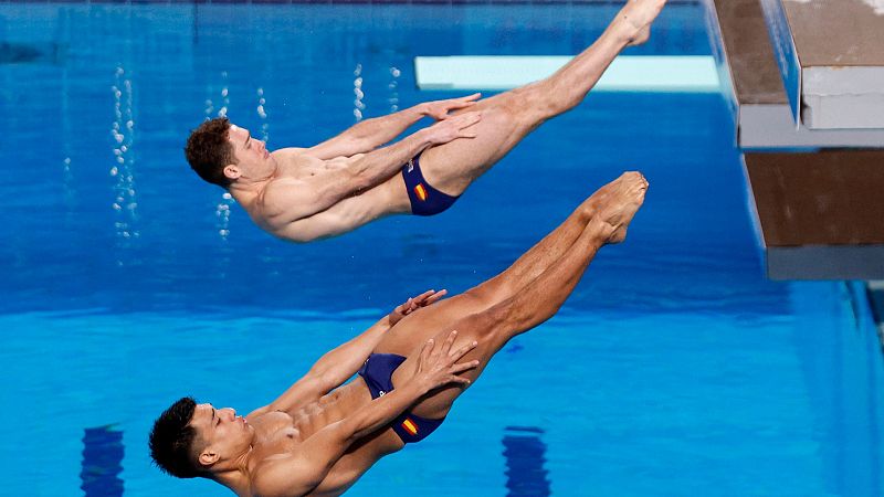 Adrián Abadia y Nico García Boissier, bronce mundial histórico en saltos y pase a París 2024