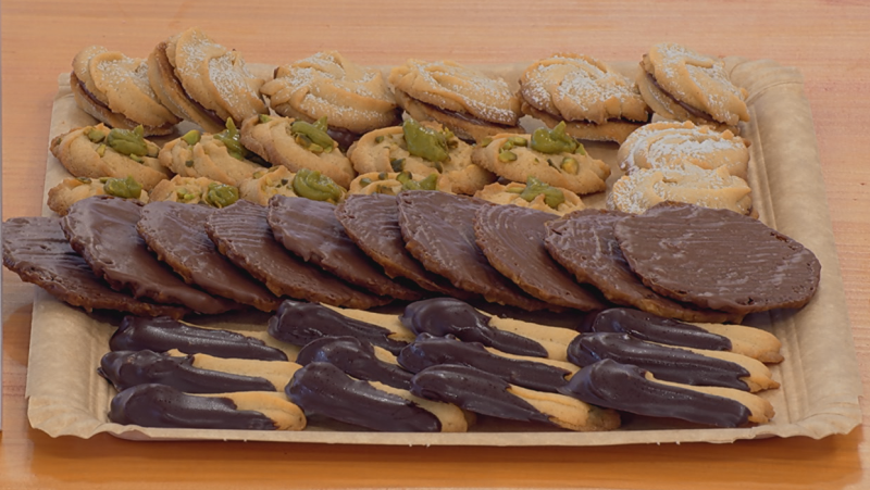 Receta de pastas del t de las cinco de 'Bake Off': conchas, rosetas de pistacho, palitos de chocolate y moscovitas