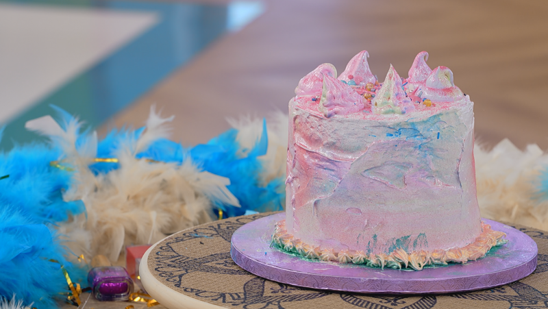 Receta de la tarta de unicornio de ganache de chocolate y menta de Rocío Carrasco en 'Bake Off'