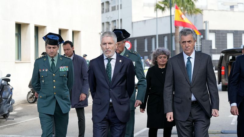 Marlaska promete más medios y dice que habrá "impunidad cero" tras el "asesinato" de dos agentes en Barbate