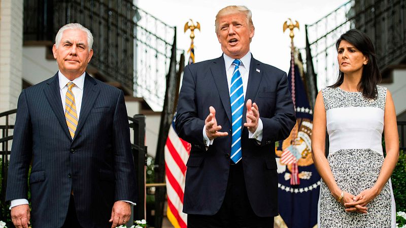 Trump no descarta una "opción militar" para Venezuela