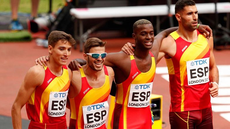España se mete en la final de 4x400m ganando su serie
