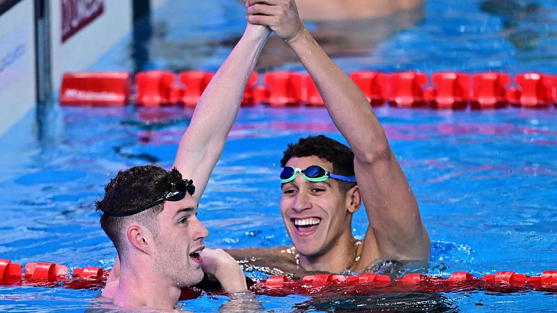 Hugo González, plata en 100 espalda, primera medalla de la natación española en los Mundiales en siete años