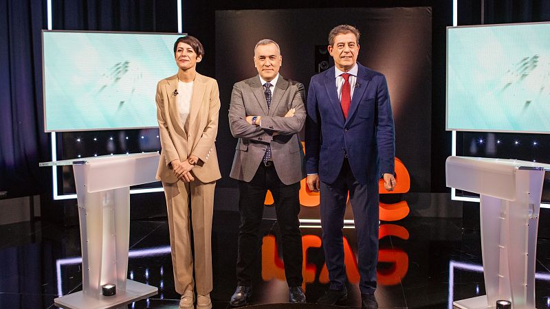 Así ha sido el debate de las elecciones gallegas en RTVE: Pontón y Besteiro ven "imparable" el cambio en la Xunta y cargan contra el "candidato ausente"