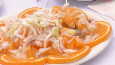 Receta de ensalada de bacalao y naranja: una fusin que te sorprender