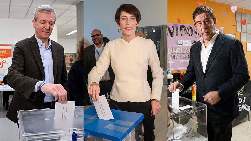 Los candidatos a las elecciones gallegas votan con "ilusión" y "optimismo" y llaman a la participación