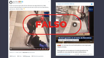 Este v�deo de una agresi�n a una mujer en el metro de Barcelona no es actual