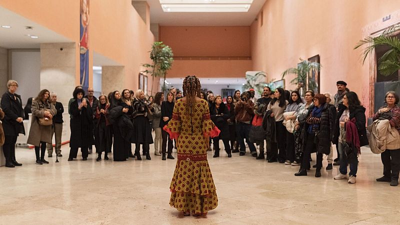 'Visin y presencia', la performance feminista se despliega en el Museo Thyssen-Bornemisza