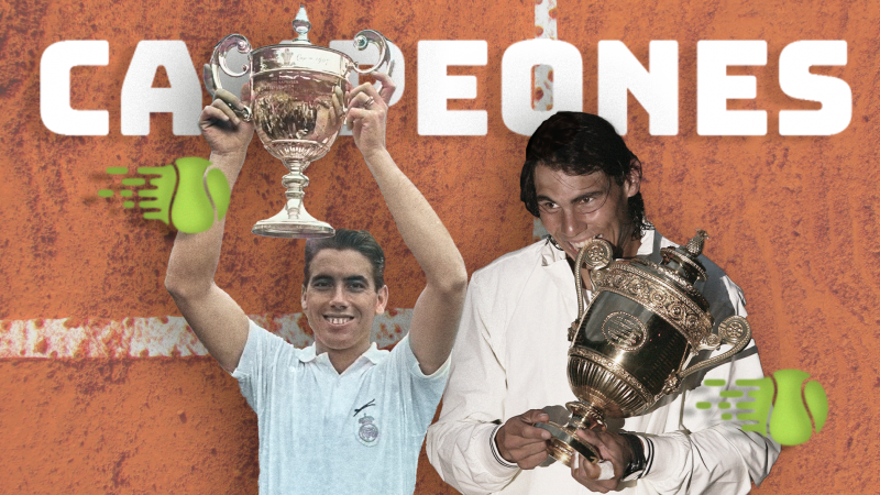 Rafa Nadal y Manolo Santana: las dos leyendas del tenis del programa 2 de 'El mejor de la historia'