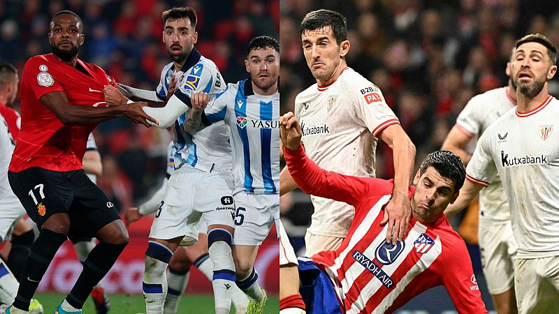 Semifinales en RTVE: Real Mallorca, Real Sociedad, Atlético de Madrid y Athletic, en busca de la final