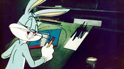 Bugs Bunny en un fotograma de 'Duck Amuck' (1953)
