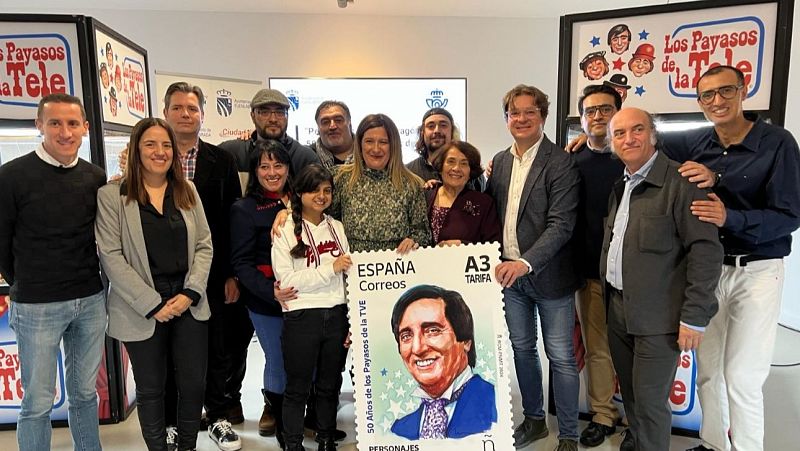 Presentado un sello en homenaje a Gaby en el 50º aniversario de 'Los Payasos de la Tele'