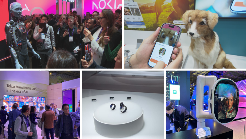 Robots humanoides, anillos biométricos o una app para encontrar a tu mascotas: la IA invade el MWC