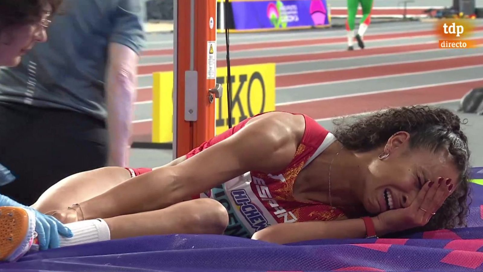 María Vicente se lesiona de gravedad en el Mundial de Glasgow | Ver