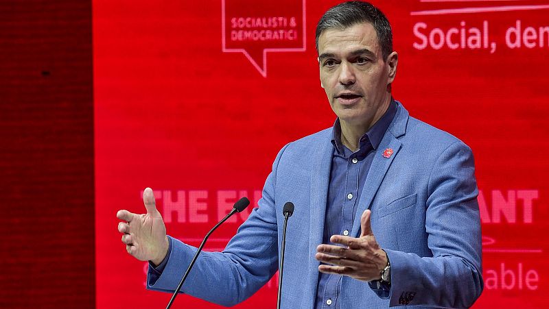 Sánchez, ante el congreso socialista en Roma: "El alma misma de Europa está en riesgo"