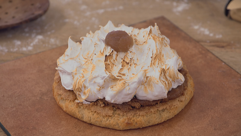 'Bake Off': Receta de la tarta con base de harina de almendras y pasta de castaas de Eva Arguiano