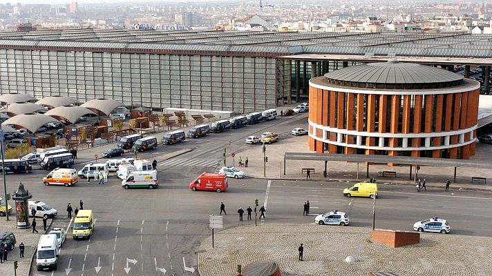 Vista general de la estacin de Atocha el 11 de marzo de 2004