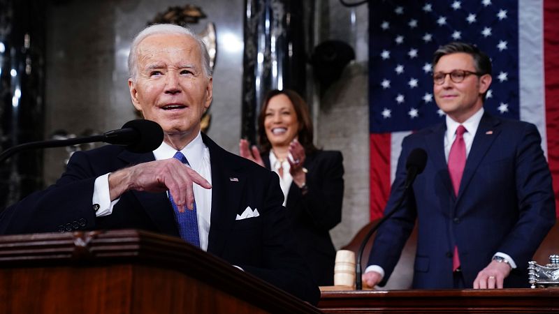 Biden carga contra Trump y marca las lneas de la campaa electoral en el discurso del Estado de la Unin