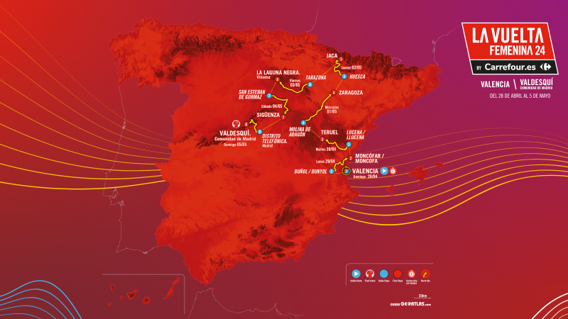 La Vuelta femenina 2024 amplía a ocho sus etapas y se decidirá en tres metas de alta montaña