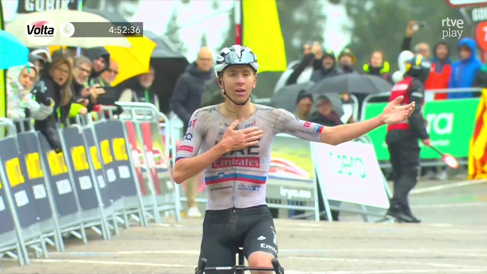 Pogacar gana en Vallter y ya lidera la Volta a Catalunya - Ciclismo | Ver