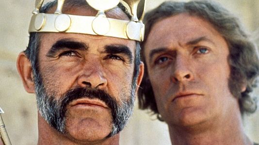 Sean Connery con Michael Caine en 'El hombre que pudo reinar'