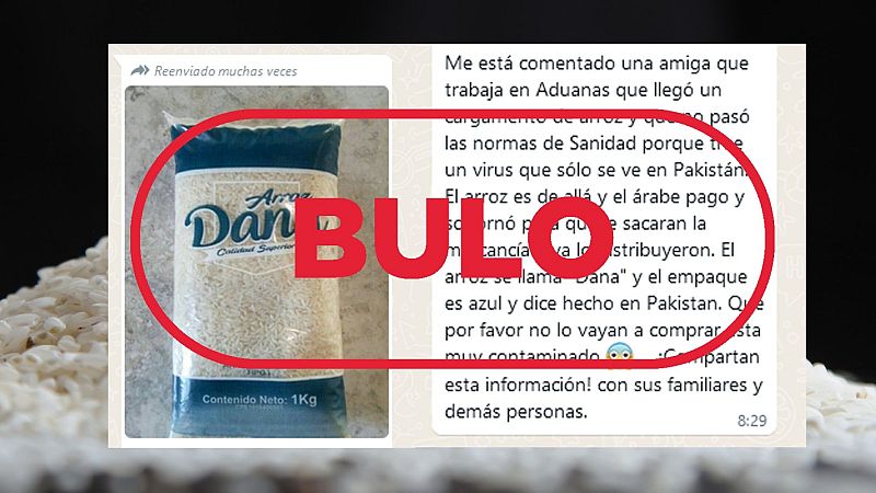 No ha llegado a España arroz de Pakistán infectado con un virus, es un bulo
