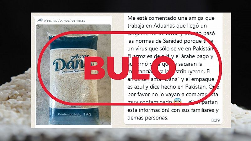 No ha llegado a España arroz de Pakistán infectado con un virus, es un bulo