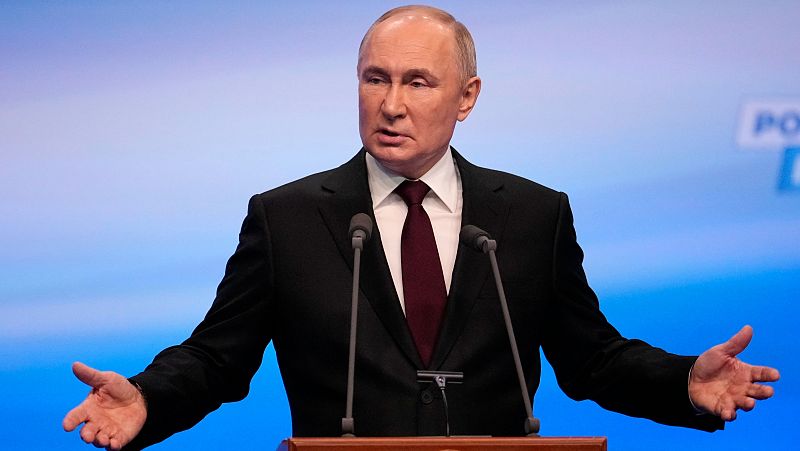 Putin, reelegido para un quinto mandato con un 87% de los votos en unas elecciones sin alternativa