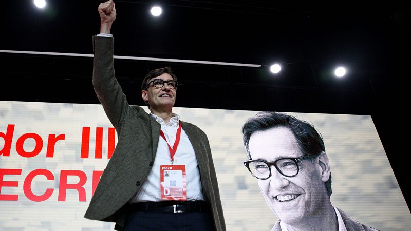 Salvador Illa es proclamado líder y candidato del PSC y pide abrir "una nueva etapa de esperanza en Cataluña"