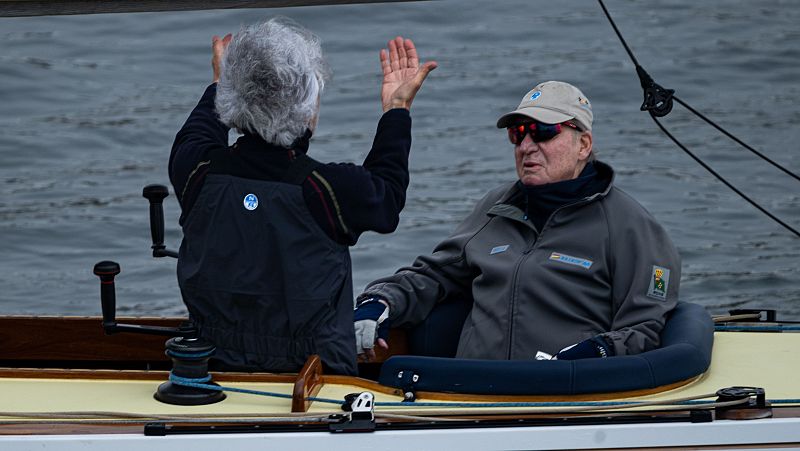 Juan Carlos I abandona Sanxenxo tras cinco das en su primera visita del ao a Galicia