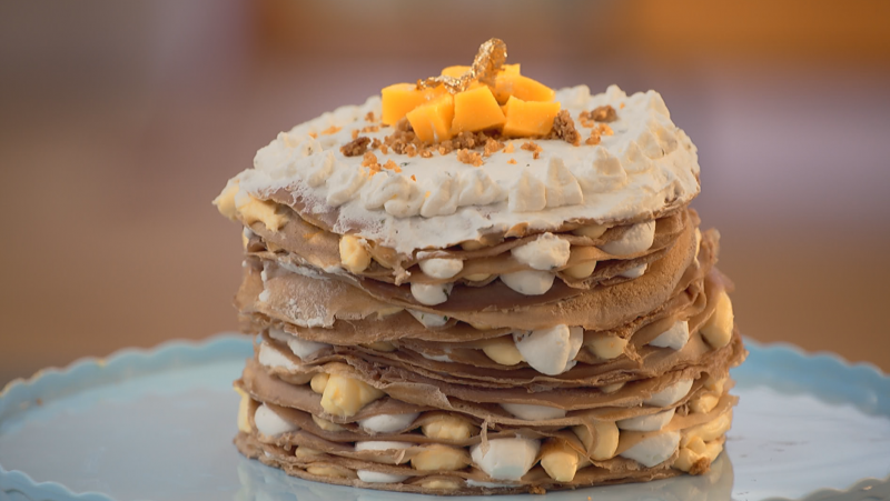 'Bake Off': Receta de la tarta de crepes de cacao de Alba Carrillo con un toque de magia